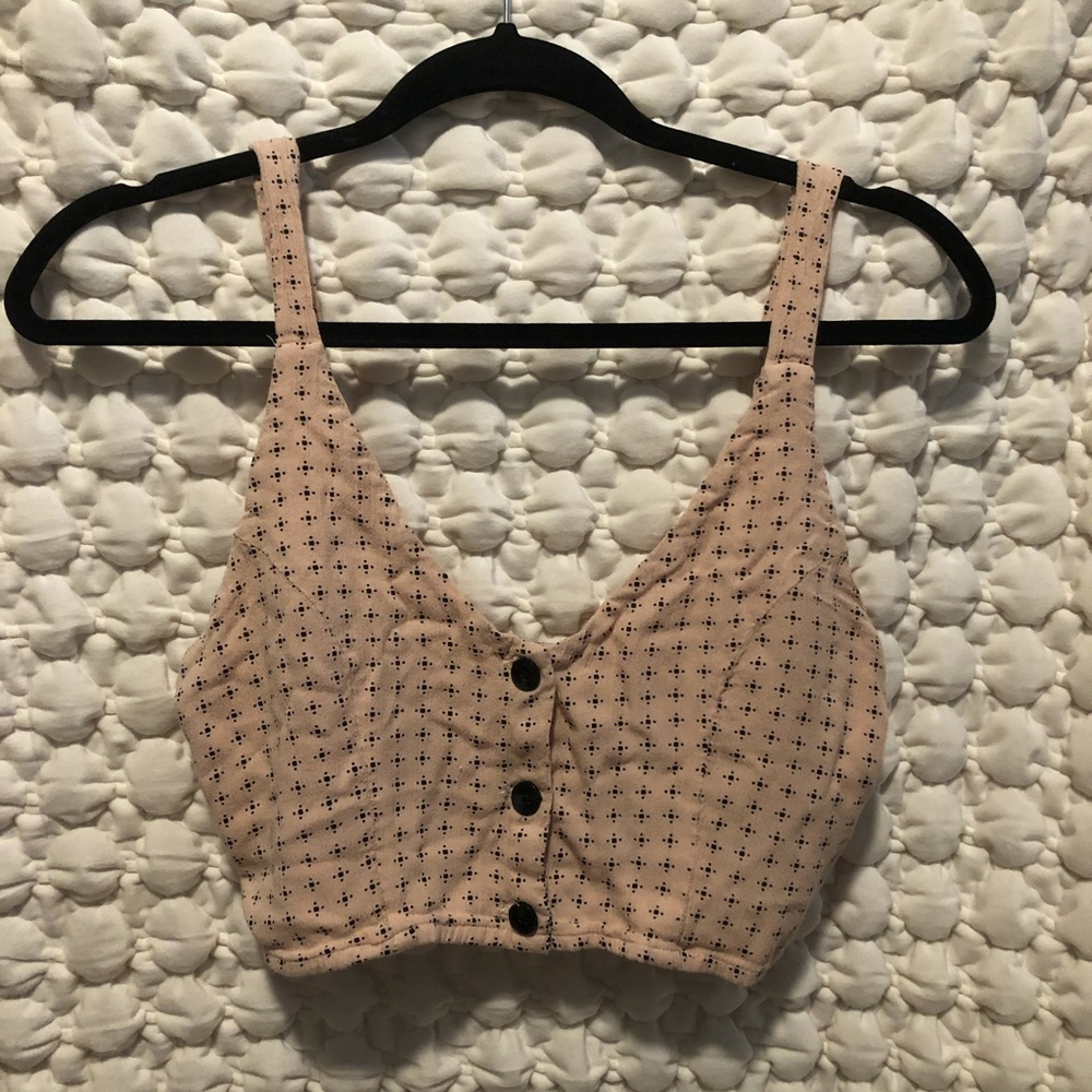 Pink PolkaDot Crop Top